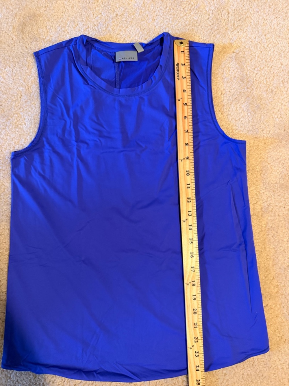 Athleta Electric Blue/Purple Sleeveless Tank Top - Picture 11 of 12